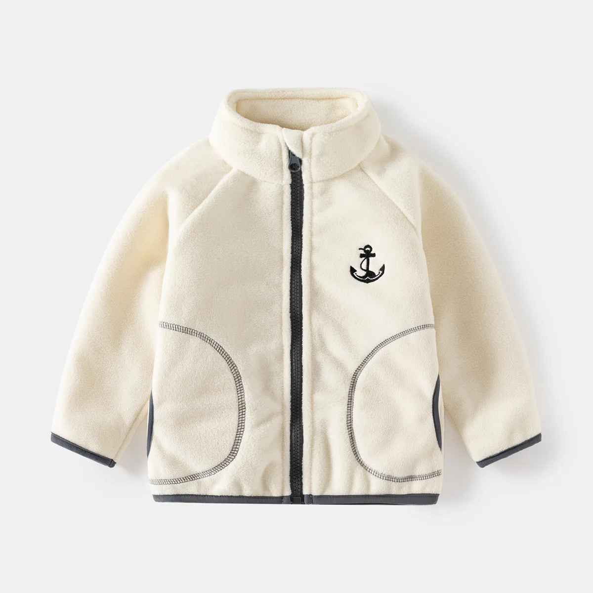 Ircomll New Children Boys Polar Fleece Jacket Autumn Winter Kids Coat Causal Toddler Stand Collar Zipper Outwear Boys Clothing Pi-Mart