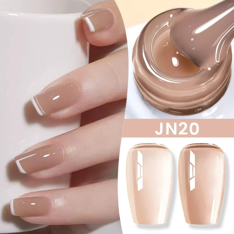 BORN PRETTY 83 Colors 10ml Jelly Nude Gel Nail Polish Autumn Amber Semi Transparent Manicure Soak off UV LED Nails Gel Varnish Tri Light Beauty