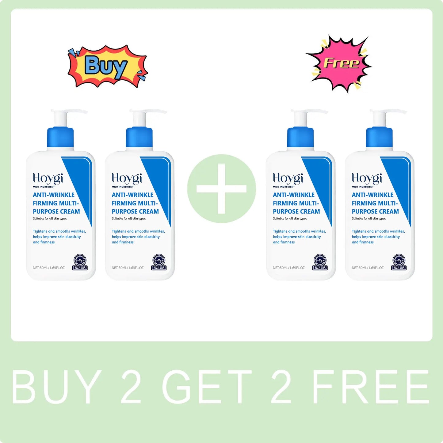 Hyaluronic Acid Cream Shrink Pores Anti Wrinkle Nourishing Hydrating Improve Dryness Remove Fine Lines Moisturizing Facial Cream Pi-Mart
