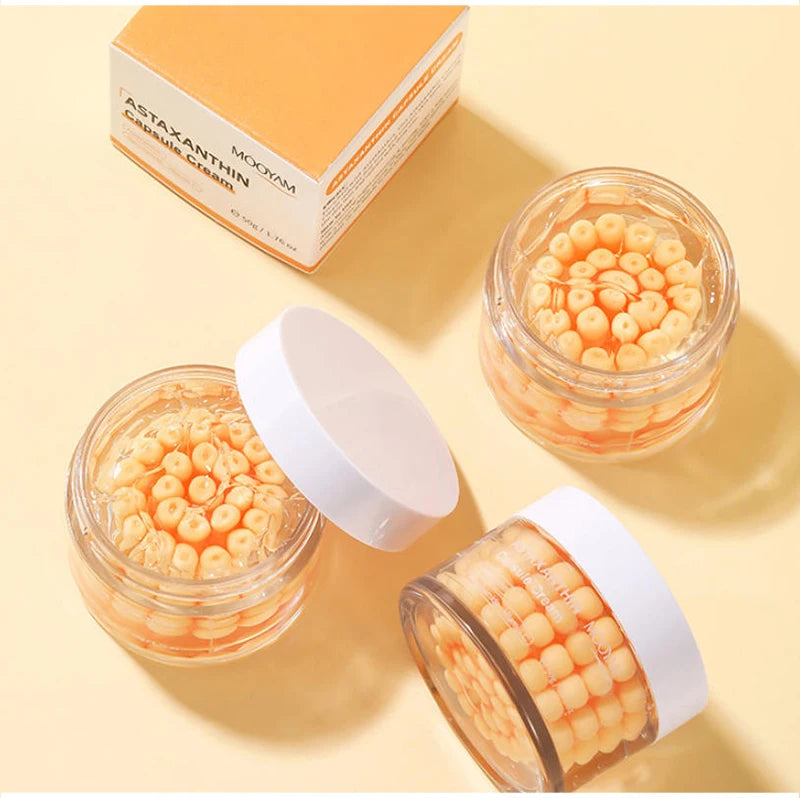 Korean Care Capsule Face Cream With Centella & Astaxanthin, Grape Seed Antioxidant Moisturizer, Soothing Barrier Care Skincare Pi-Mart