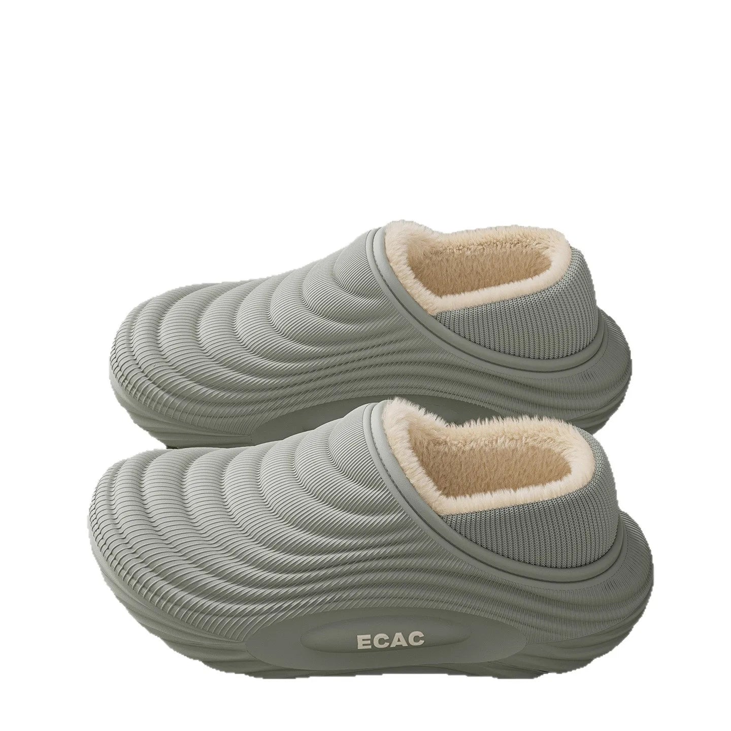Baotou waterproof cotton slippers, home cotton shoes, winter warm and non slip couple cotton slippers LadyShow.Store