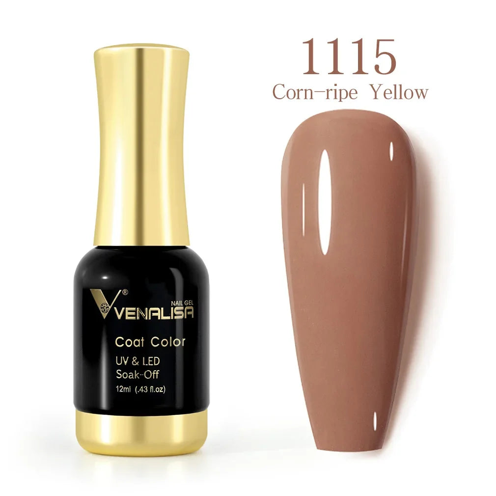 VENALISA Nail Gel Varnish TPO FREE Soak Off UV LED Organic Odorless Enamels Nail Art Colors 12ml 120Colors UV Gel Nail Polish Tri Light Beauty