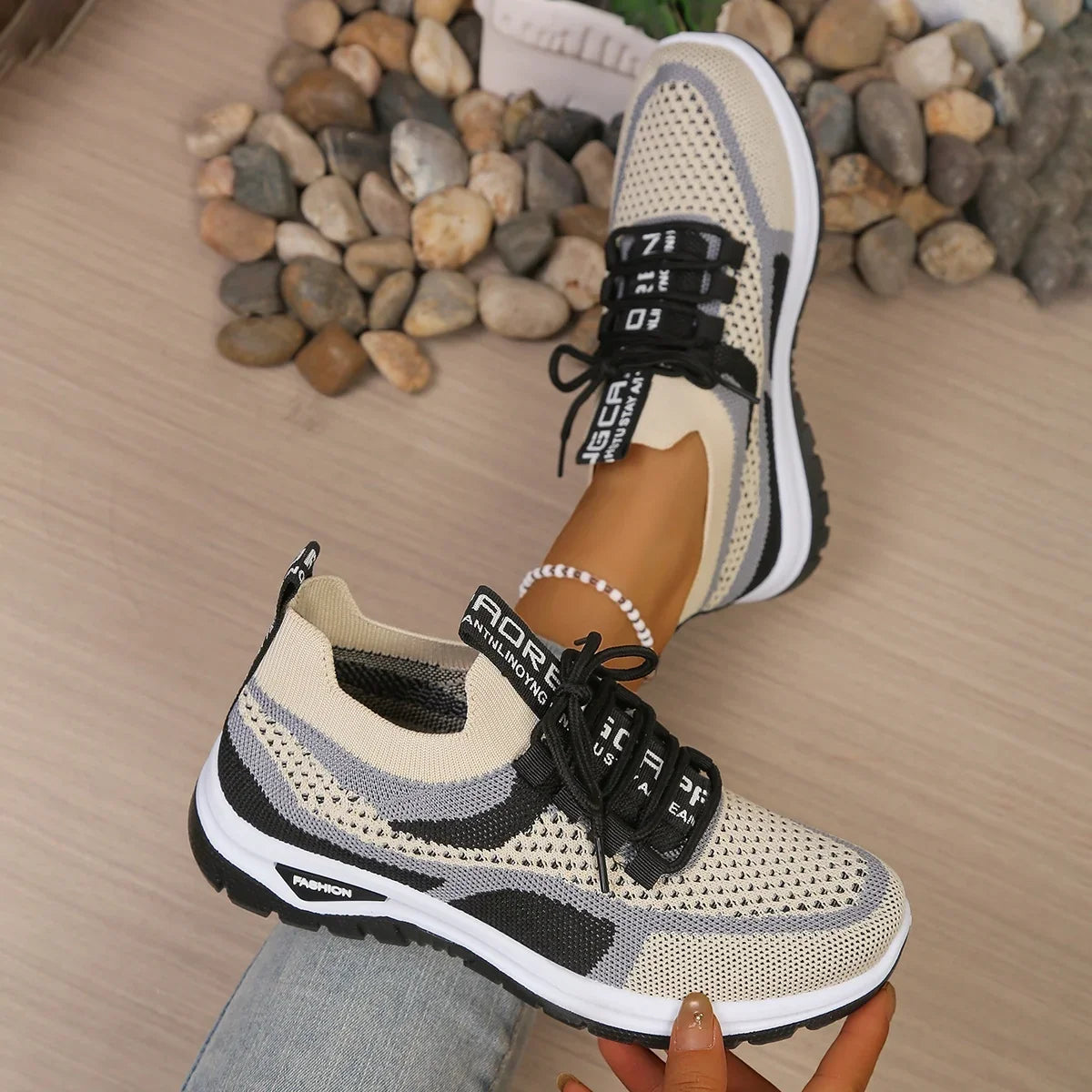 Women's Shoes Double-Color Work Shoes for Ladies, Single Shoes Casual Sneaker Shoes Woman 2026 Free Shipping Shoes LadyShow.Store