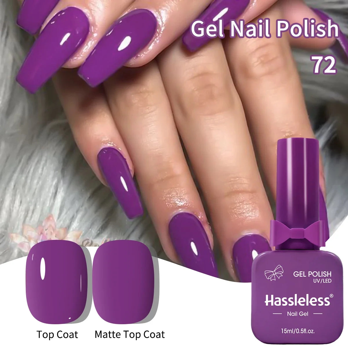 Single-use 15ml gel nail polish, convenient for home or salon manicures, easy to remove. Tri Light Beauty