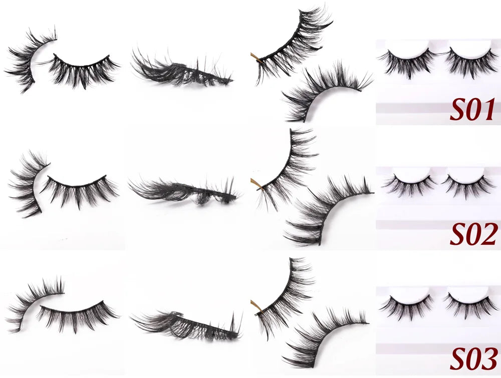 Yiernuo 1/5 Pairs Cosplay Anime Eyelashes Manga Lashes Dramatic Fairy Clusters Lashes Wet Look Lashes Pi-Mart
