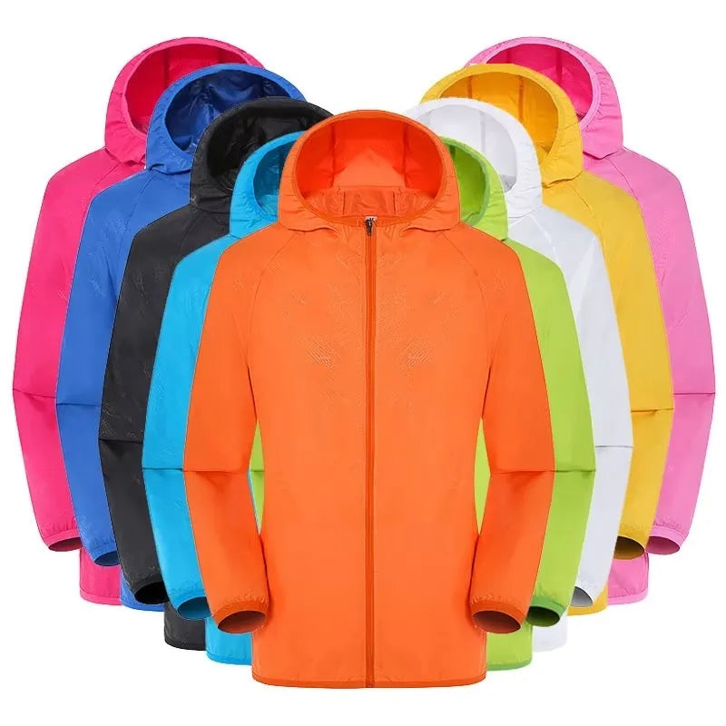 Fishing Rain Wind Breaker Coat For Men Women Waterproof Jacket Hiking Climbing Clothes Sun Protection Quick Dry Rain Coat Pi-Mart