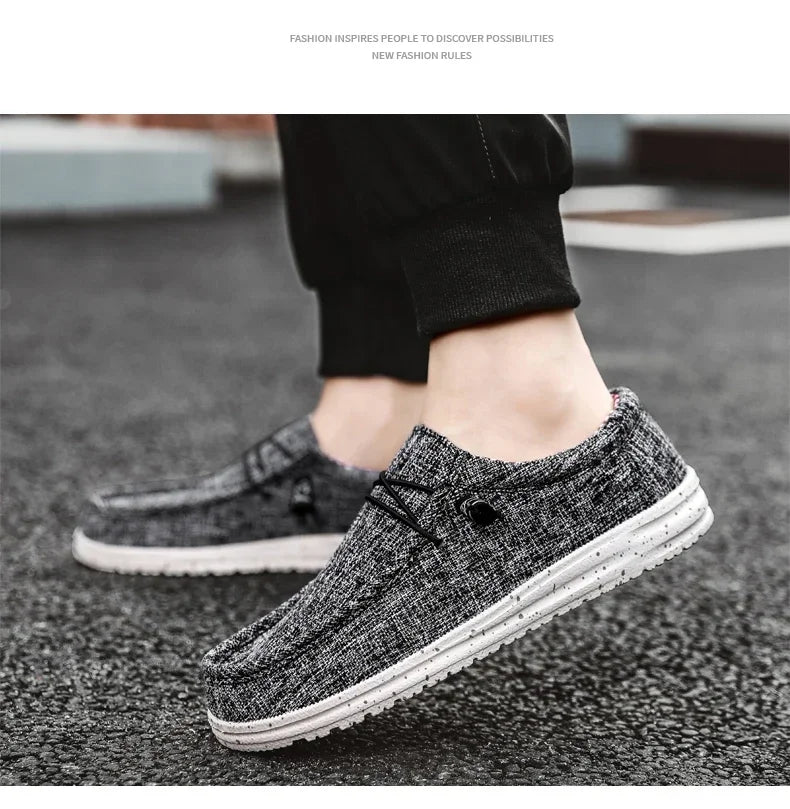 Men's Mesh Loafers Autumn Mens Vulcanized Shoes Breathable Lightweight Hiking Outdoor Sports Shoes Zapato Abierto Scarpa Aperta Pi-Mart