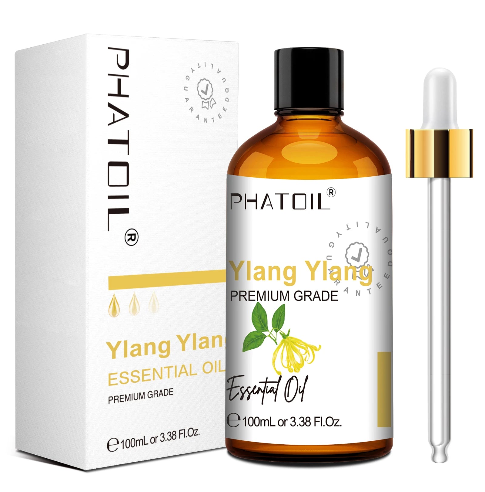 PHATOIL Natural Essential Oil for Diffuser Candle Making-100ml Sandalwood Eucalyptus Citronella Lavender Vanilla Essential Oils Pi-Mart
