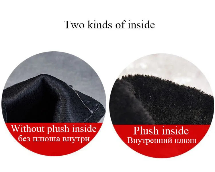 DRKANOL Fashion Women Thick Heel Ankle Boots Autumn Winter Warm Shoes Round Toe Real Cowhide British Style Slip On Chimney Boots Pi-Mart