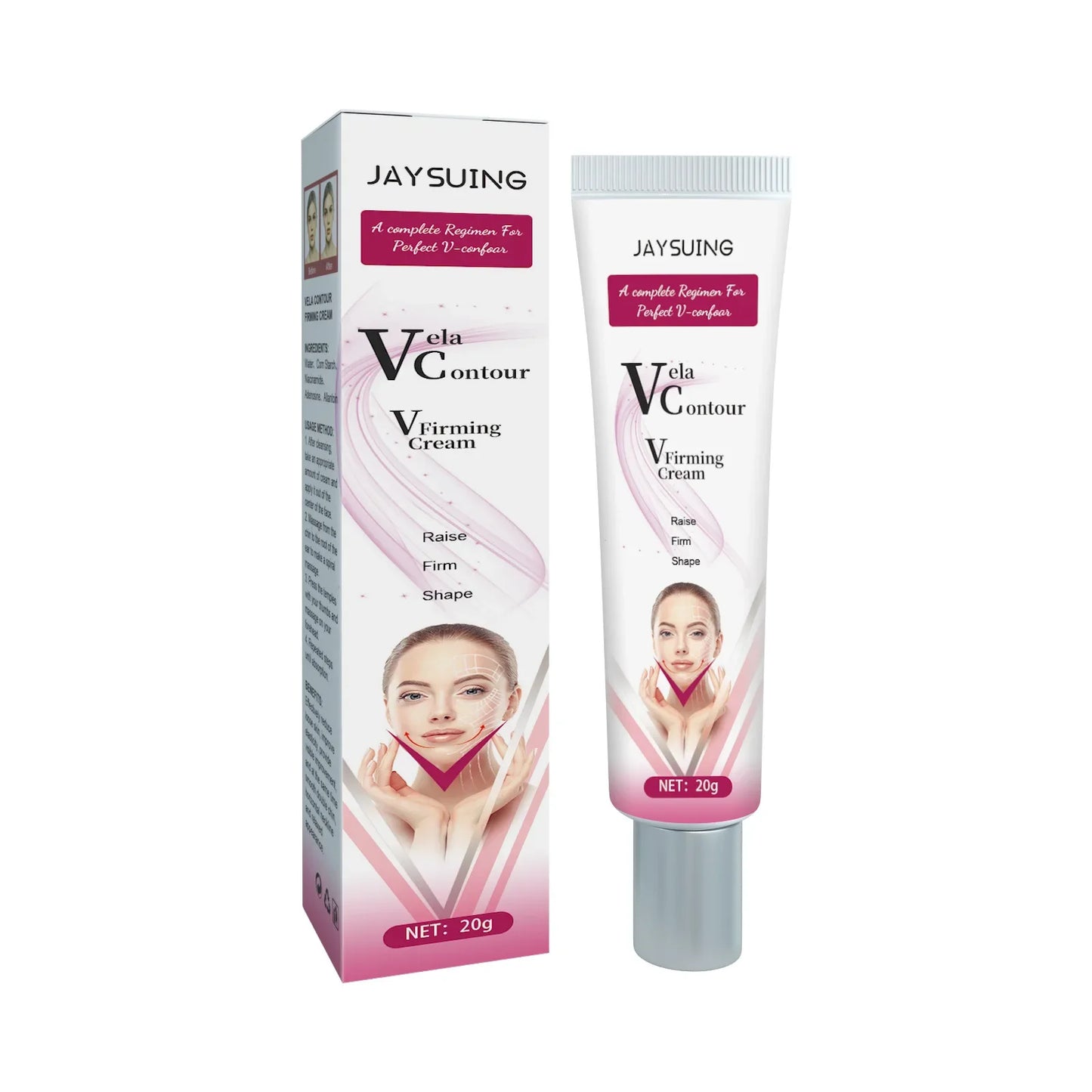 V-Shaped Face Cream Lift Firm Tighten Remove Double Chins To Create A Small V Slim-ming Face Anti Agin-g Beauty Massage Products Tri Light Beauty