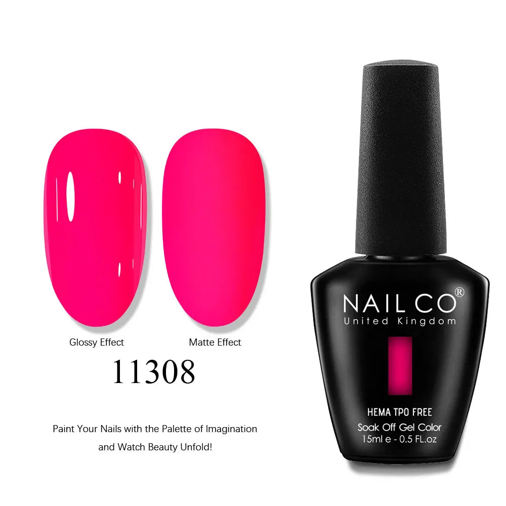 NAILCO 15ml Nails Art Gel Lack Polish Summer Hybrid Nail Varnish Manicure UV Top Coat Base HEMA TPO FREE Esmalte Nail Gel Polish Tri Light Beauty