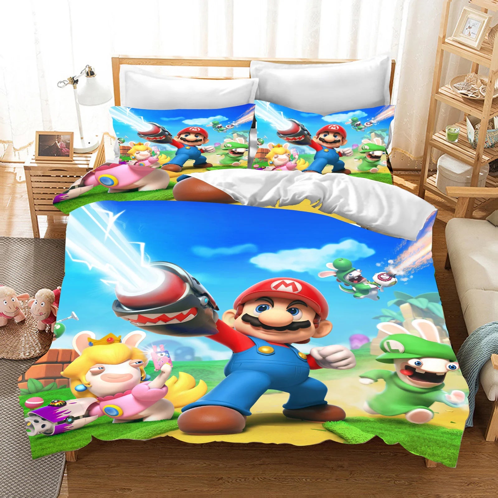 Anime Cartoon Duvet Cover 3D Printing Cute Children's Bedroom Set Polyester Adult Gift  2/3pcs Baby Bedding Pi-Mart