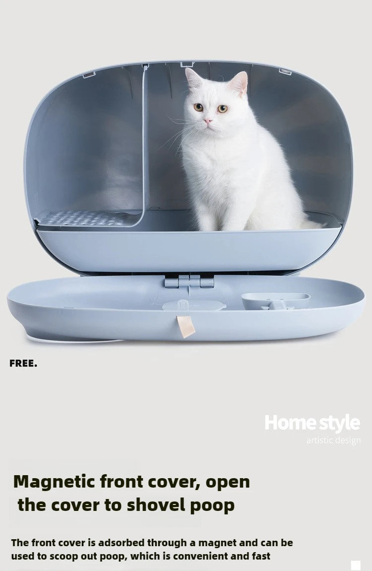 Makesure Cat Litter Box Fully Enclosed Cat Toilet Pet Supplies High-value Cat Toilet Automatic Self-cleaning Litter Box Pi-Mart