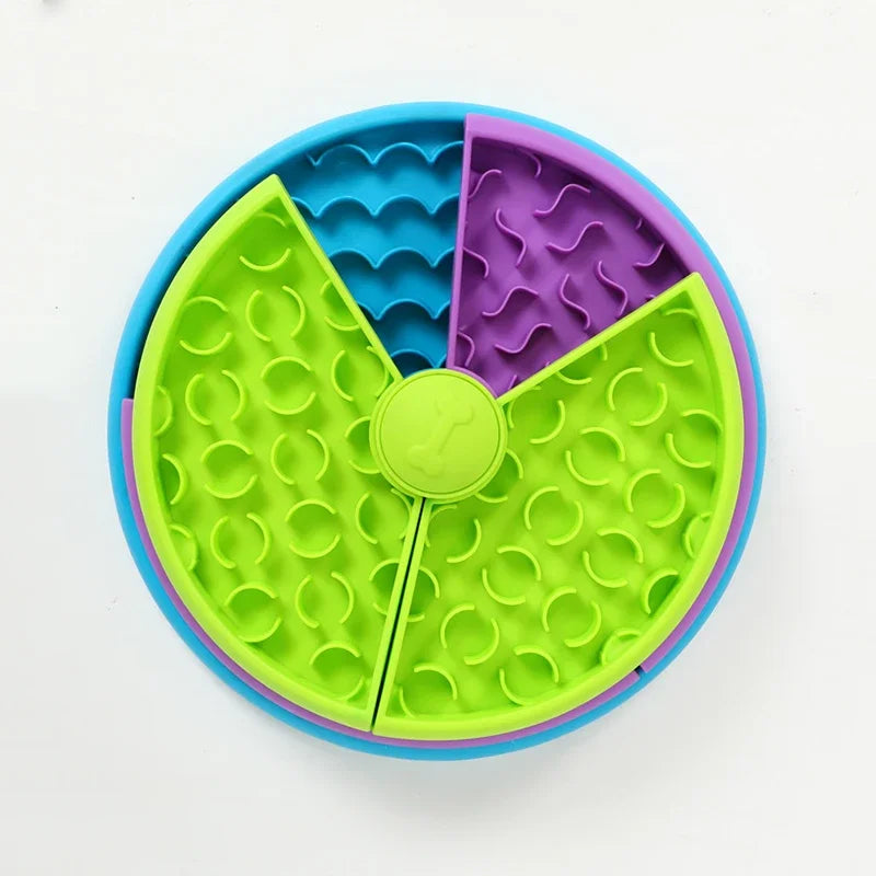 Dog Puzzle Slow Feeder Interactive Dog Puzzle Game 3 Layers Detachable Slow Eating Dog Bowl Anti-anxiety Dog Feeder Bowl Pi-Mart