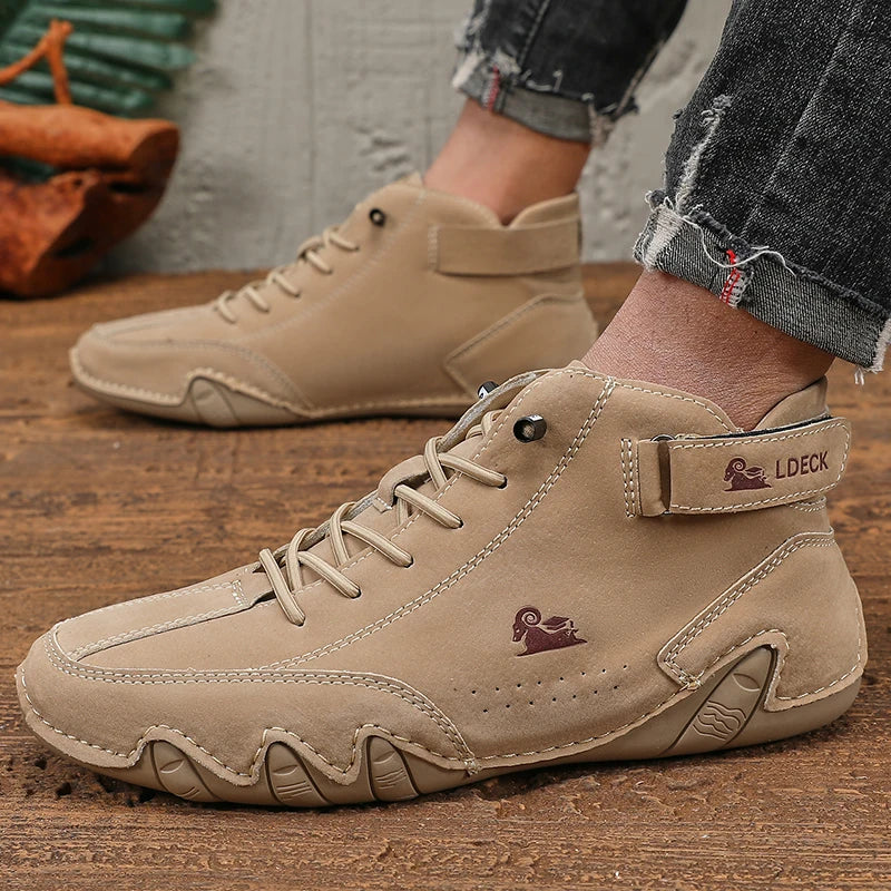 Mens Shoes Original Sneakers Shoes Men's High Top Ankle Boots Breathable and Comfortable Soft Sole Luxury Fashion Men's Shoes Pi-Mart