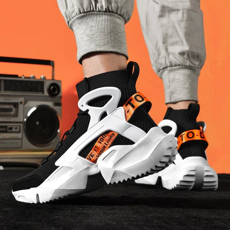 Men's Casual Sneakers Breathable Luxury Trainer Race Shoes Fashion Loafers Running Shoes for Male Pi-Mart