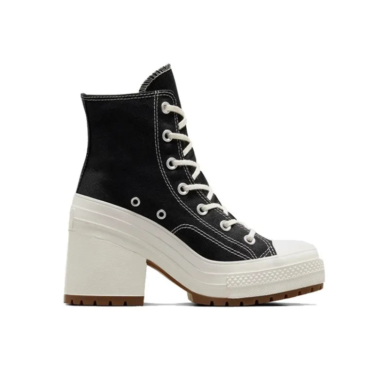 Women Platform Sneakers Canvas Shoes Personalized Luxry Heels Skateboard Lace Up Casual Fashion Outdoor Sneakers Pi-Mart