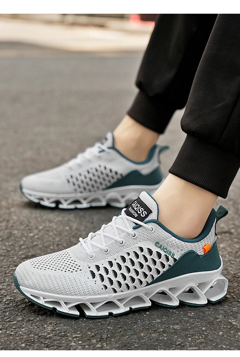 Casual Sneakers Mens Shock-absorb Running Shoes Lightweight Breathable Sports Shoes for Men 2026 New Trendy Gym Trainers for Man Pi-Mart