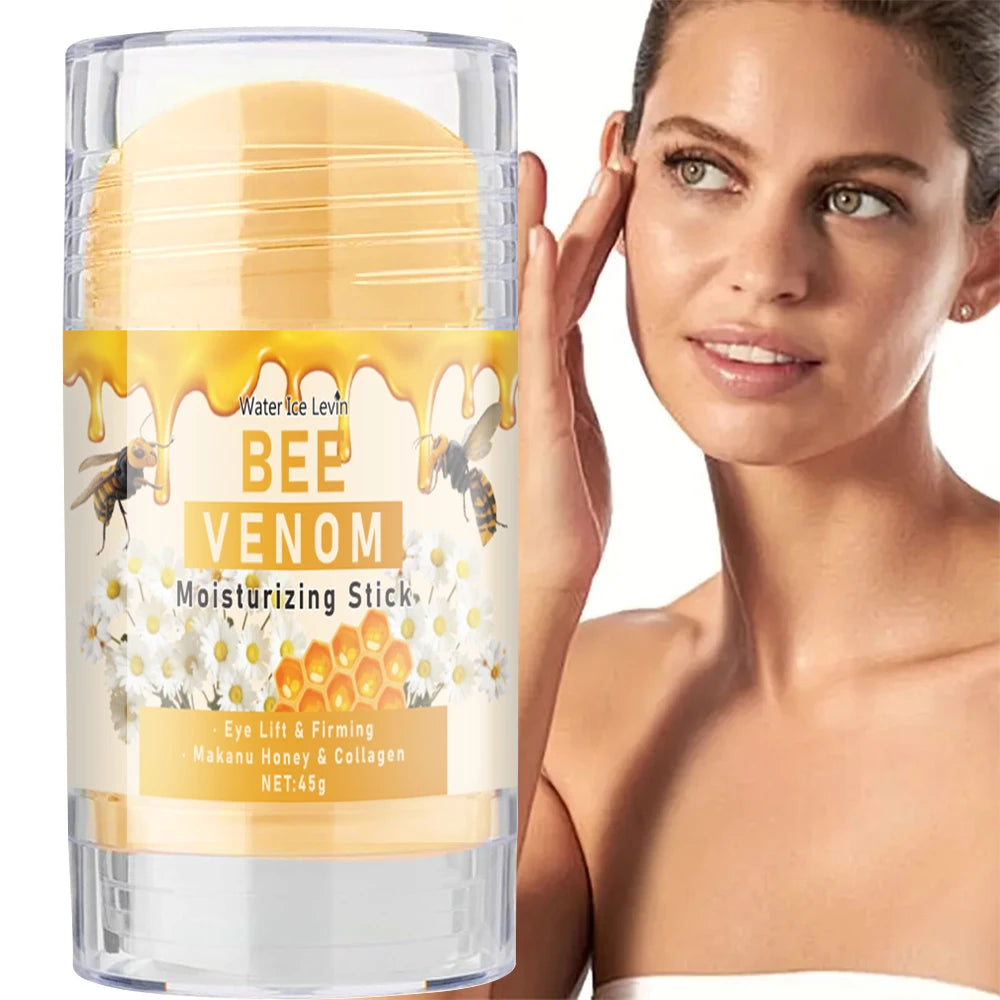 Bee Venom Eye Cream Stick Hydrates and Moisturizes the Skin Around the Eyes, Protects and Nourishes, Making the Light Beige Color More Soft Pi-Mart