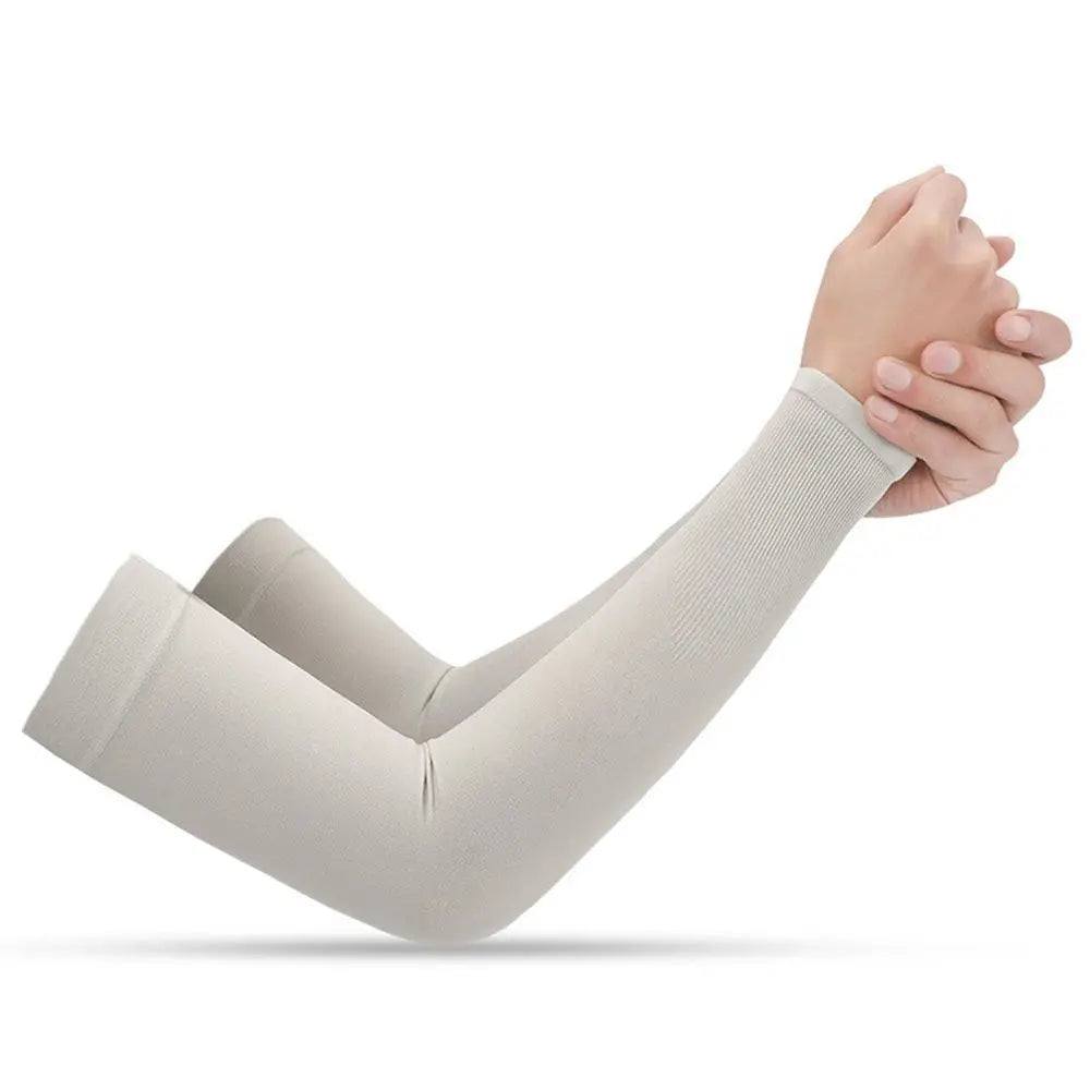 2Pcs Arm Sleeves Warmers Sports Sleeve Sun UV Protection Hand Cover Cooling Warmer Running Fishing Cycling Pi-Mart