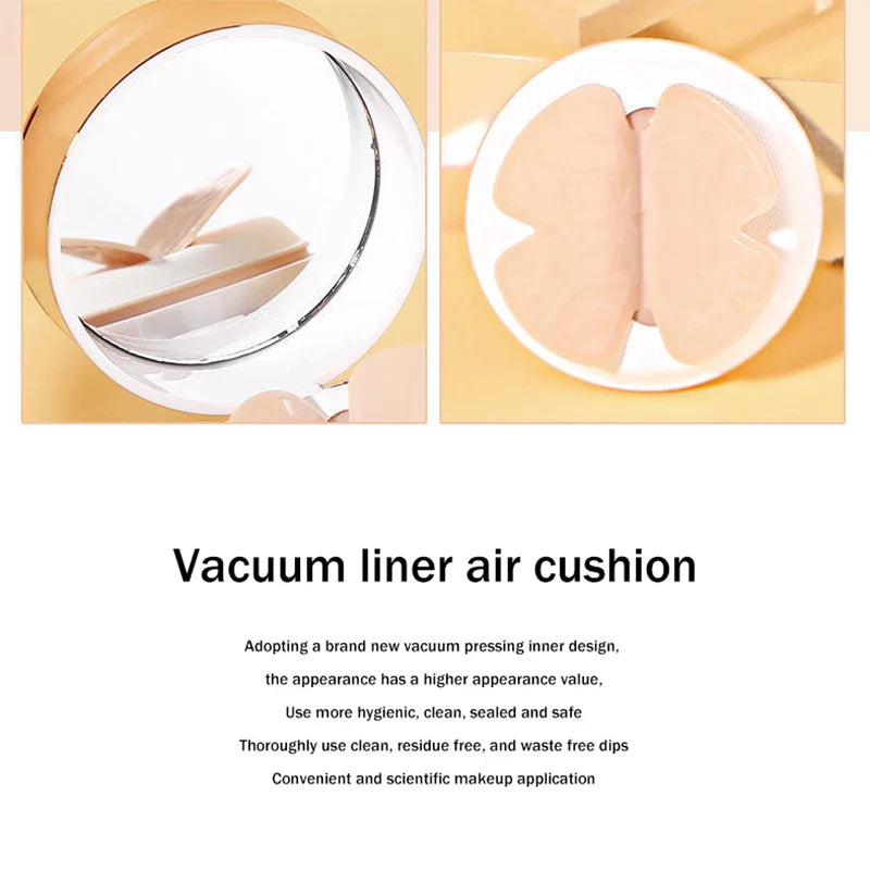 Air Cushion BB Cream Butterfly Powder Puff Moisturizing Foundation Concealer Whitening Oil-control Waterproof Makeup Cosmetics LadyShow.Store