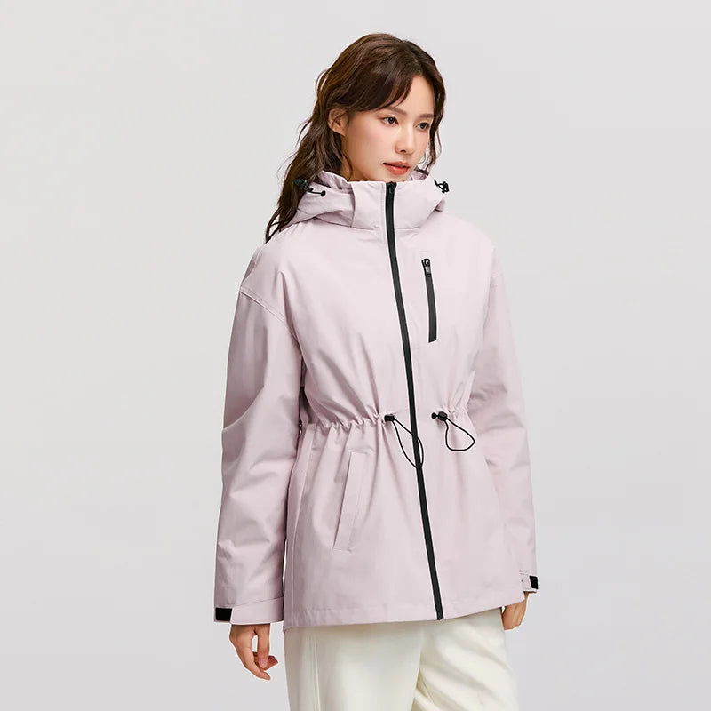 Semir Down Jacket Women 2025 New Two-Piece Three-in-One Outdoor Travel Daily Waterproof Oil-proof Stain-proof Woman winter coat LadyShow.Store