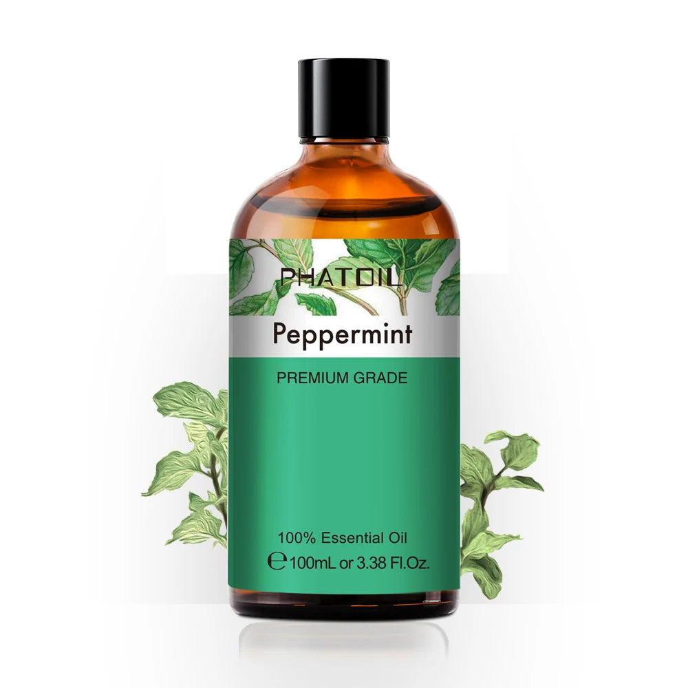 100ML Pure Natural Essential Oils Diffuser for Skin Care Rose Orange Lemon Lavender Rose Geranium Chamomile Avocado Aroma Oil Pi-Mart