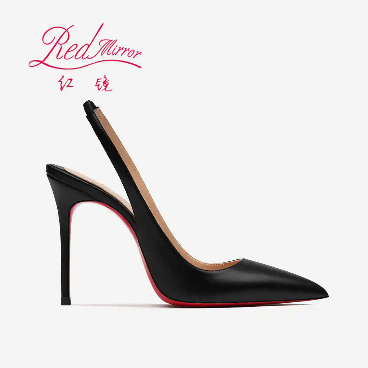 Heeled sandals Red Shiny Bottoms Naked color luxury Hollow 2026 New Elegant High Heels Sexy Slingbacks Ladies Shoes Women shoes Pi-Mart