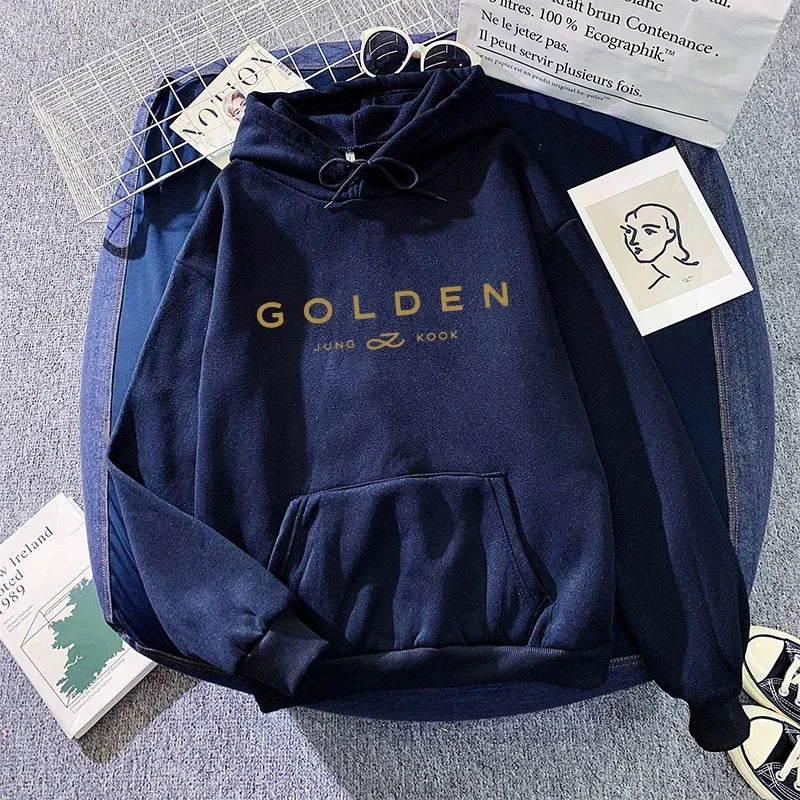 K-pop Printed Hoodies for Woman Jungkook Fans Hooded Sweatshirts Fall Winter Female Home Outdoor Comfort Casual Fashion Pullover LadyShow.Store