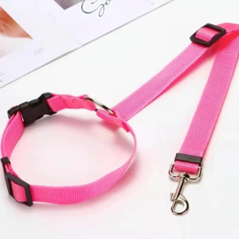 Reflective Pet Dog Car Seat Belt Puppy Collar Walking Travel Car Accessories Cat Leash Harness for Small Dogs Pet Car Supplies Pi-Mart