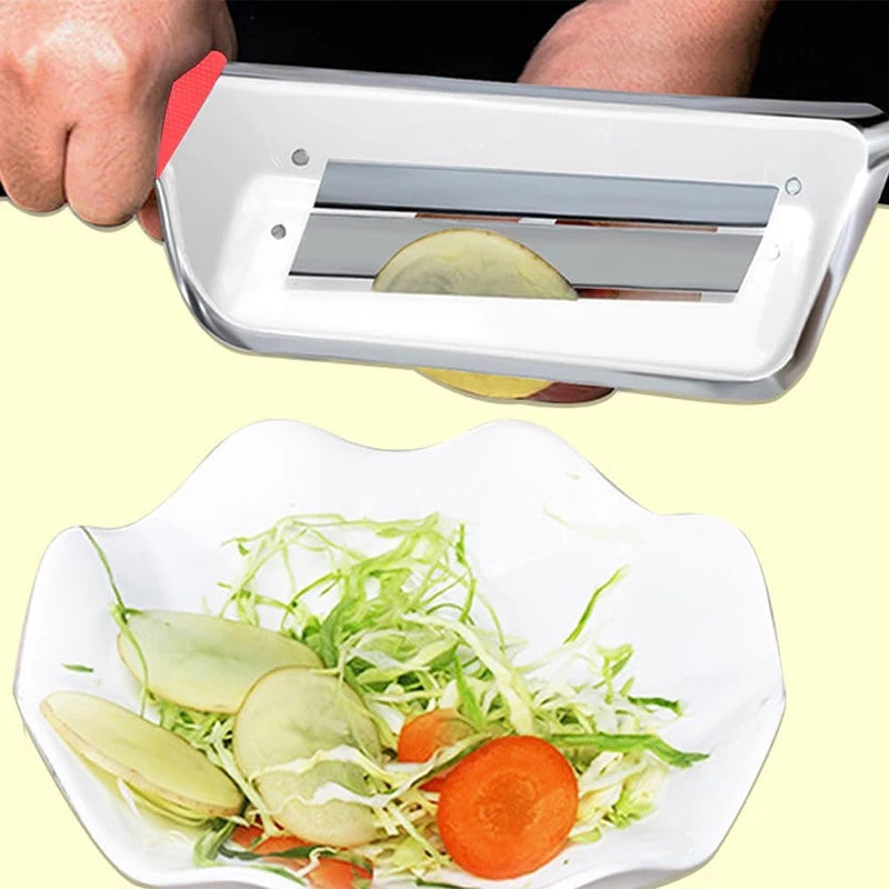 Stainless Steel Cabbage Shredder Slicer with Dual Blades, Handheld Vegetable Shredding Tool for  Salad Making Kitchen Pi-Mart
