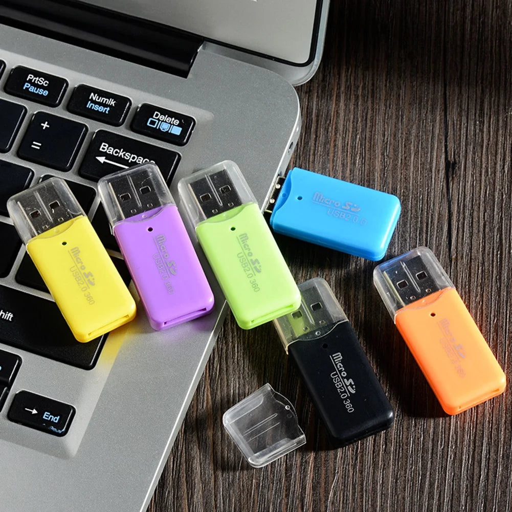 NNBILI USB micro-SD/TF Card Reader USB 2.0 Mini Mobile Phone Memory Card Reader High Speed USB Adapter For Laptop Computer Pi-Mart