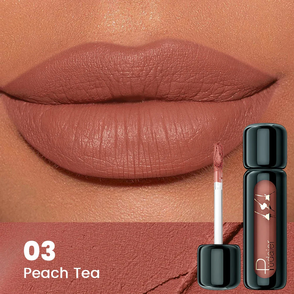 1pc Matte Velvet Lip Gloss, Highly Saturated Liquid Lip Mud, Non-Stick Long Lasting, All Skin Tones Compatible,Mother's Day Gift LadyShow.Store