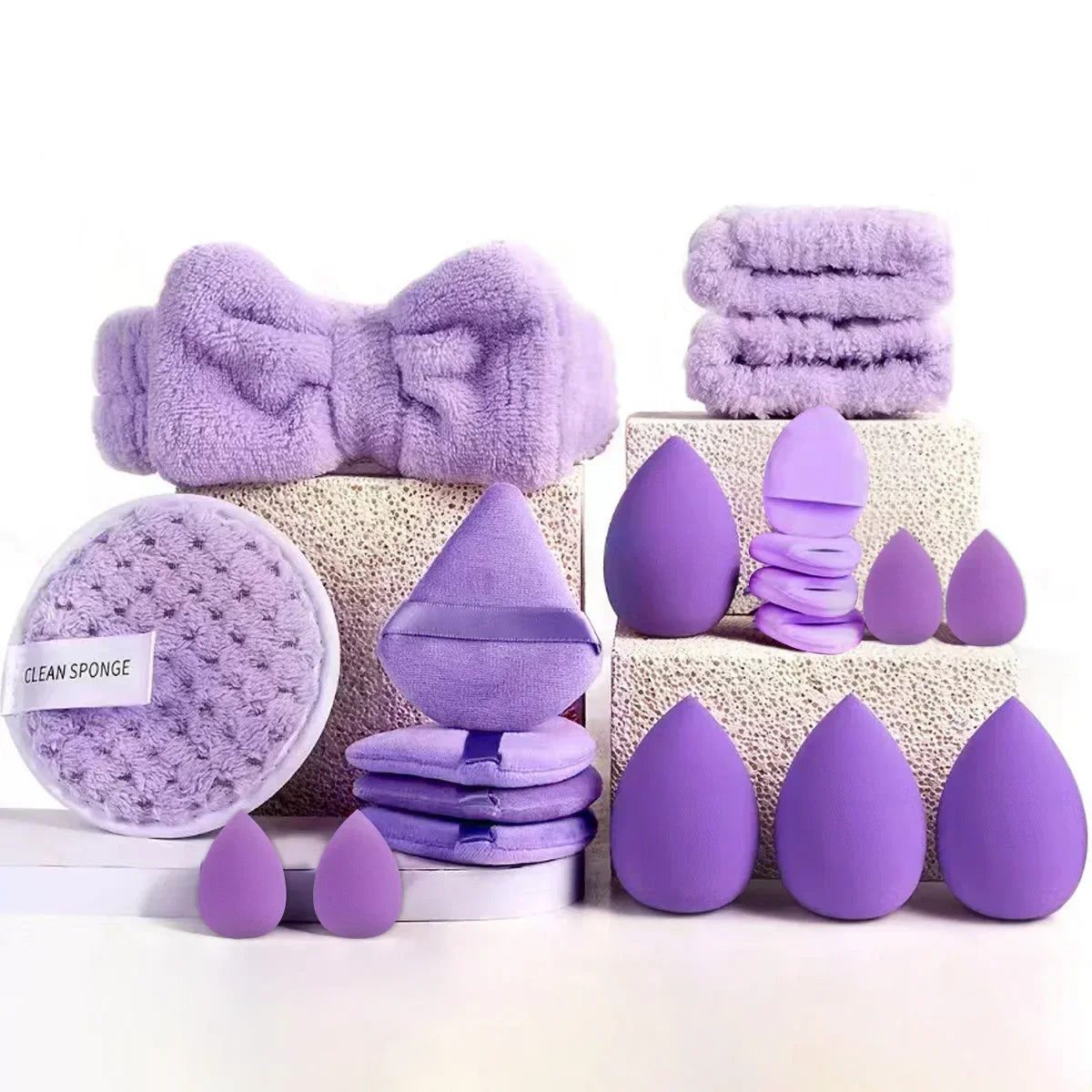 13/33pcs Professional Makeup Brush Set with Accessories for Combination Skin- Featuring Soft Brushes，Suitable for Beginners Tri Light Beauty