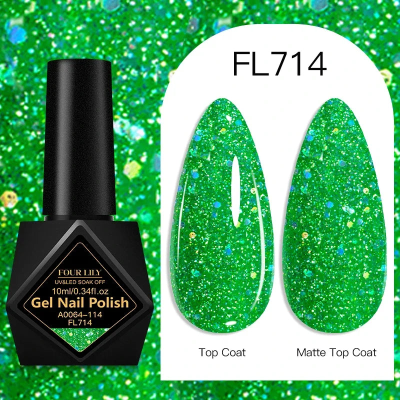 10ml Gel Nail Polish 162 Colors Nail Supplies Vernis Semi Permanent Nail Art Manicure Soak Off LED UV Gel Nail Varnishes Summer Tri Light Beauty