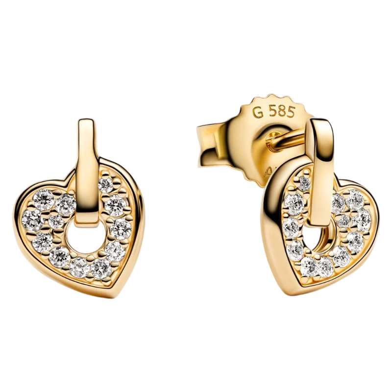 2026 Latest 925 Silver Exquisite Rose Gold Charm Earrings Personalized Pendant Beads, Fashionable Birthday Gift Gifts Pi-Mart