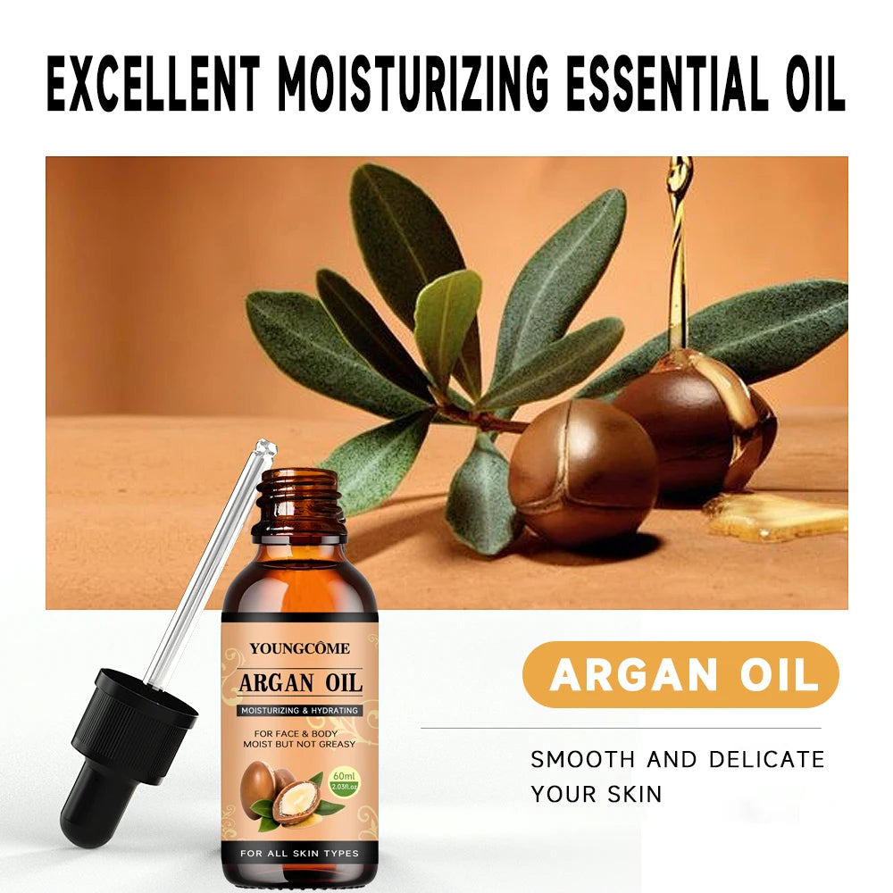 Moroccan Argan Oil Hair Serum Lightweight Hair Oil Mist For Split Ends, Frizzy Hair And Flyaways, Hair Oil Repair- Gloss Shine Pi-Mart