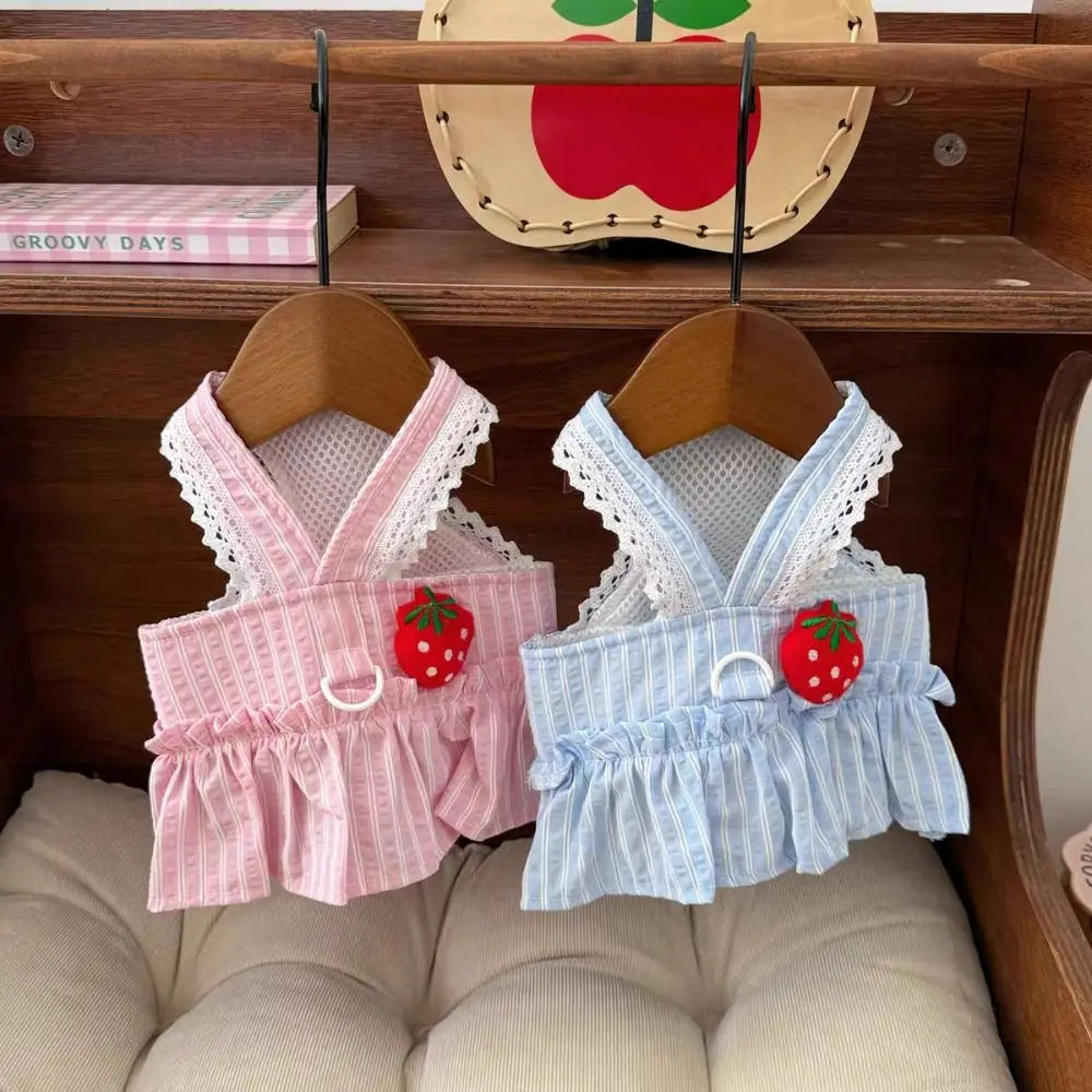 Pet Supplies Cute Dog Dress Breathable Thin Design Cat Princess Skirt Soft Pet Summer Clothes Kittens Pi-Mart