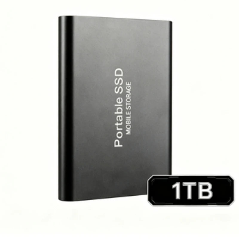 Portable External SSD, 1TB-16TB Large Capacity USB3.1 High Speed Solid State Drive, Lightweight Storage for Laptop, Desktop, Mac Pi-Mart