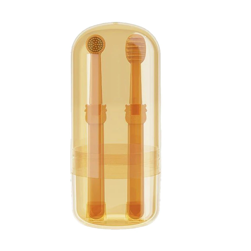 Teeth Whitening Dog Cat Silicone Soft Toothbrush Oral Care Puppy Toothbrush Toothpaste Pet Kit Teeth Cleaning Pet Supplies Pi-Mart