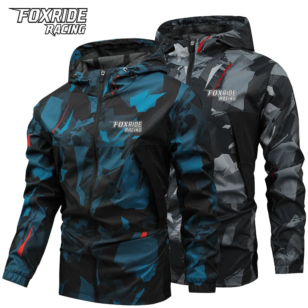 FOXRIDE RACING Men's Windbreaker Cycling Road Mountain Bike Jackets Man Chubasquero Ciclismo Hombre Bicycle Clothing MTB Jacket Pi-Mart
