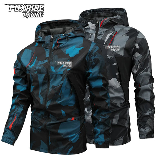 FOXRIDE RACING Men's Windbreaker Cycling Road Mountain Bike Jackets Man Chubasquero Ciclismo Hombre Bicycle Clothing MTB Jacket Pi-Mart