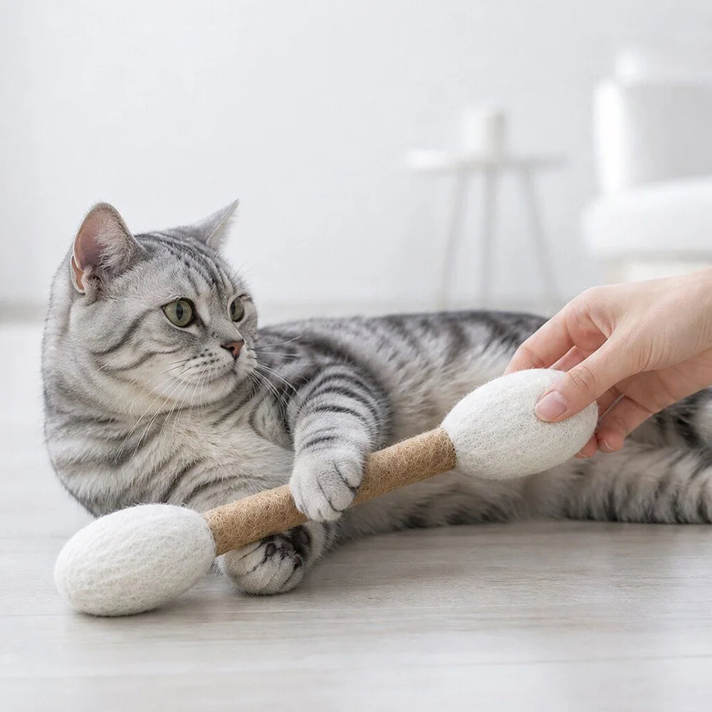 Creative Large Catnip Cotton Swab Rope Toys Kitten Chew Stick Teeth Cleaning Grinding Bite Durable Interactive Cat Toy Pi-Mart