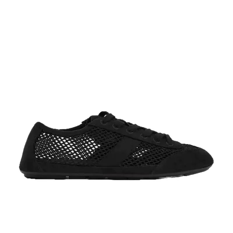 AIYUQI 2026 Women's Flat Sneakers Anti-slip Lace-up Breathable Women Sandals Plus Size Mesh Fabric German Training Shoes Female Pi-Mart