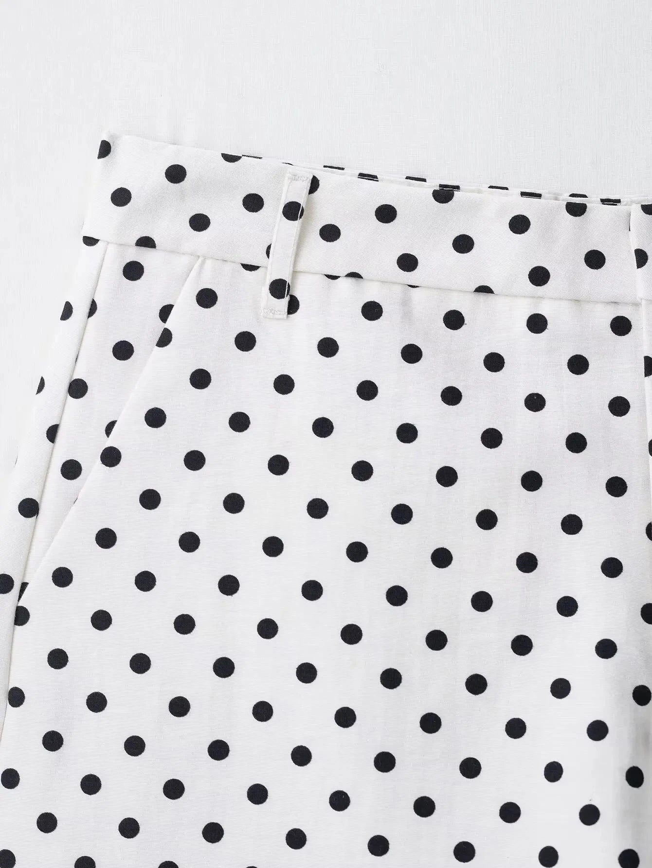 HH Fashion Women's Polka Dot Print Short Coats Autumn Long Sleeves Turtleneck Zipper With Pockets Drawstring Casual Jacket Pi-Mart