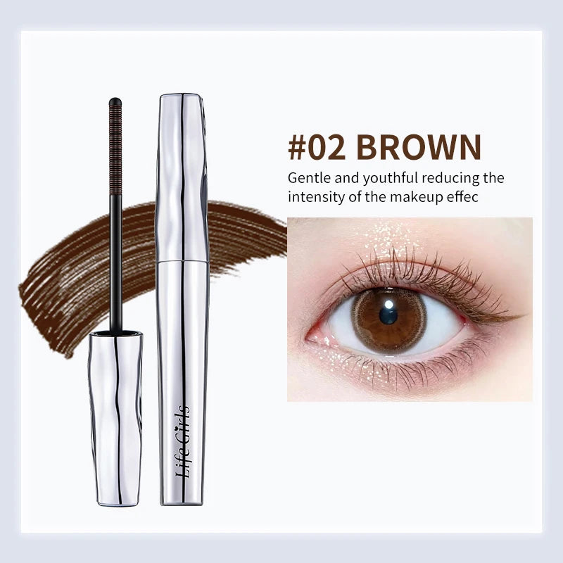 Life girls Waterproof Eyelash Primer Mascara, Lengthening Curling Lash Base, Smudge-Proof Long Lasting Black Brown Eye Makeup Pi-Mart