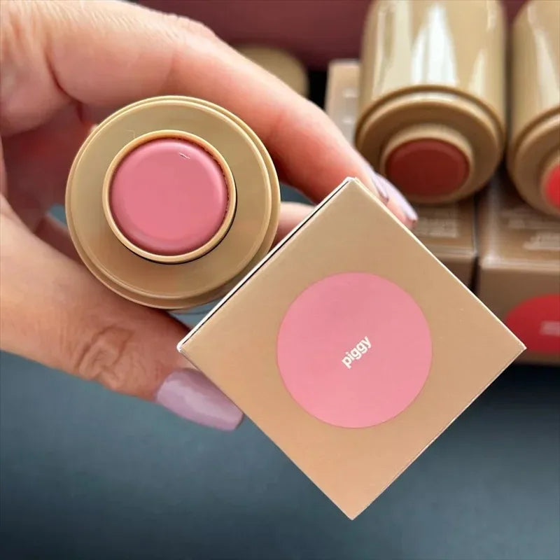 Rhod Pocket Blush LIP Stick Lip And Cheek Hydrating Stick Natural Rouge Powder Blush Cream Lipstick Cheek Easy To Apply Color LadyShow.Store