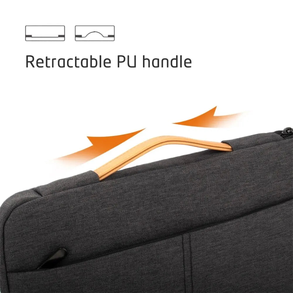 Protective Laptop Sleeve Case for 13.3 14 15.6 16 Inch New MacBook Pro M3 Max M2 M1 Slim Carrying Laptop Bag Men Women Pi-Mart