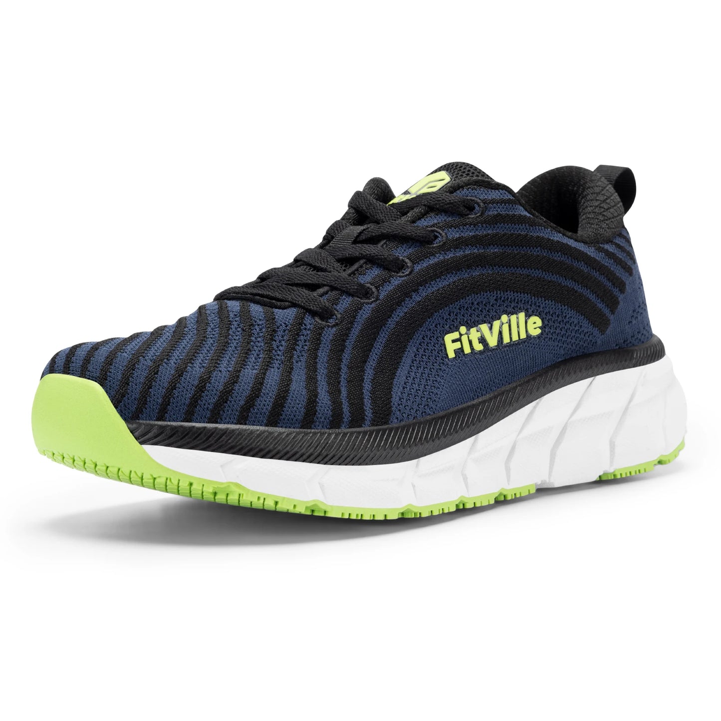 FitVille Wide Toe Box Shoes for Men Cushioned Well Extra Wide Width Shoes Non Slip Wide Lightweight Breathable Running Shoes Pi-Mart