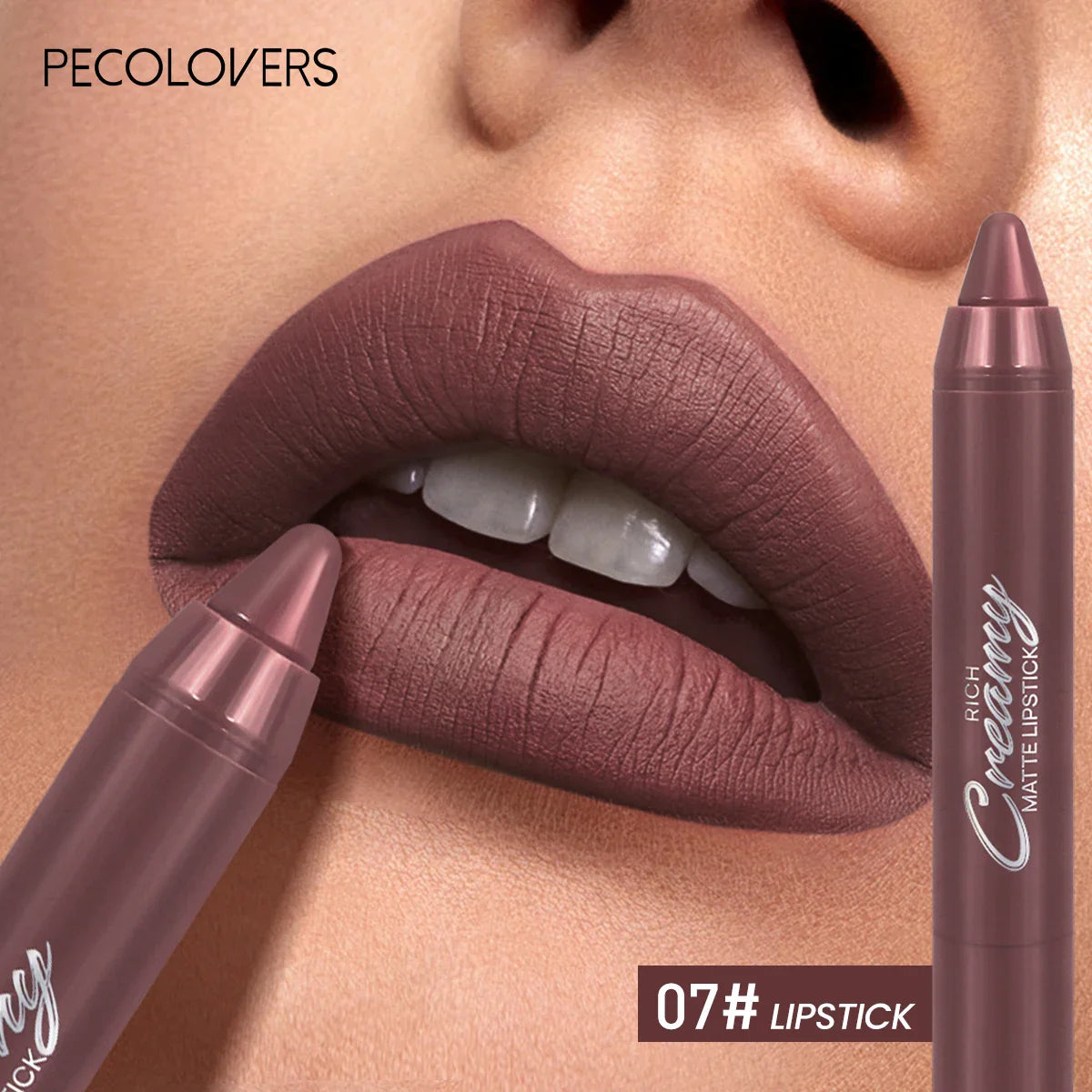 Multiple Colors Matte Lip Liner, Use As Lip Liner and Lipstick, Easy To Accurately Apply, Waterproof Long-lasting Non-stick LadyShow.Store